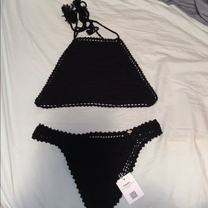 Cupshe crochet bathing suit set